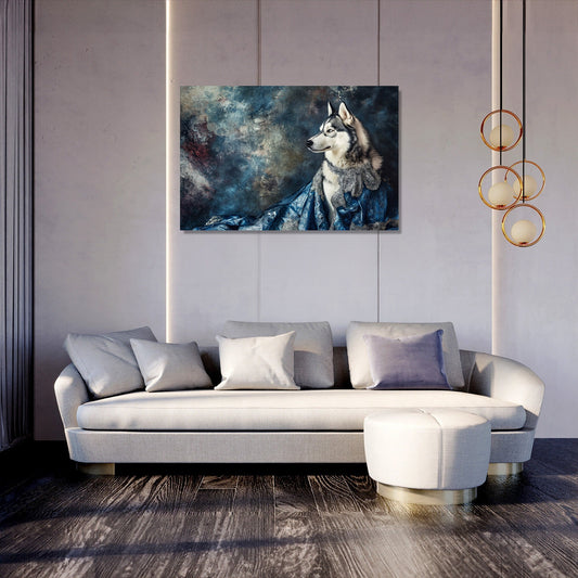 Husky Elegance Canvas