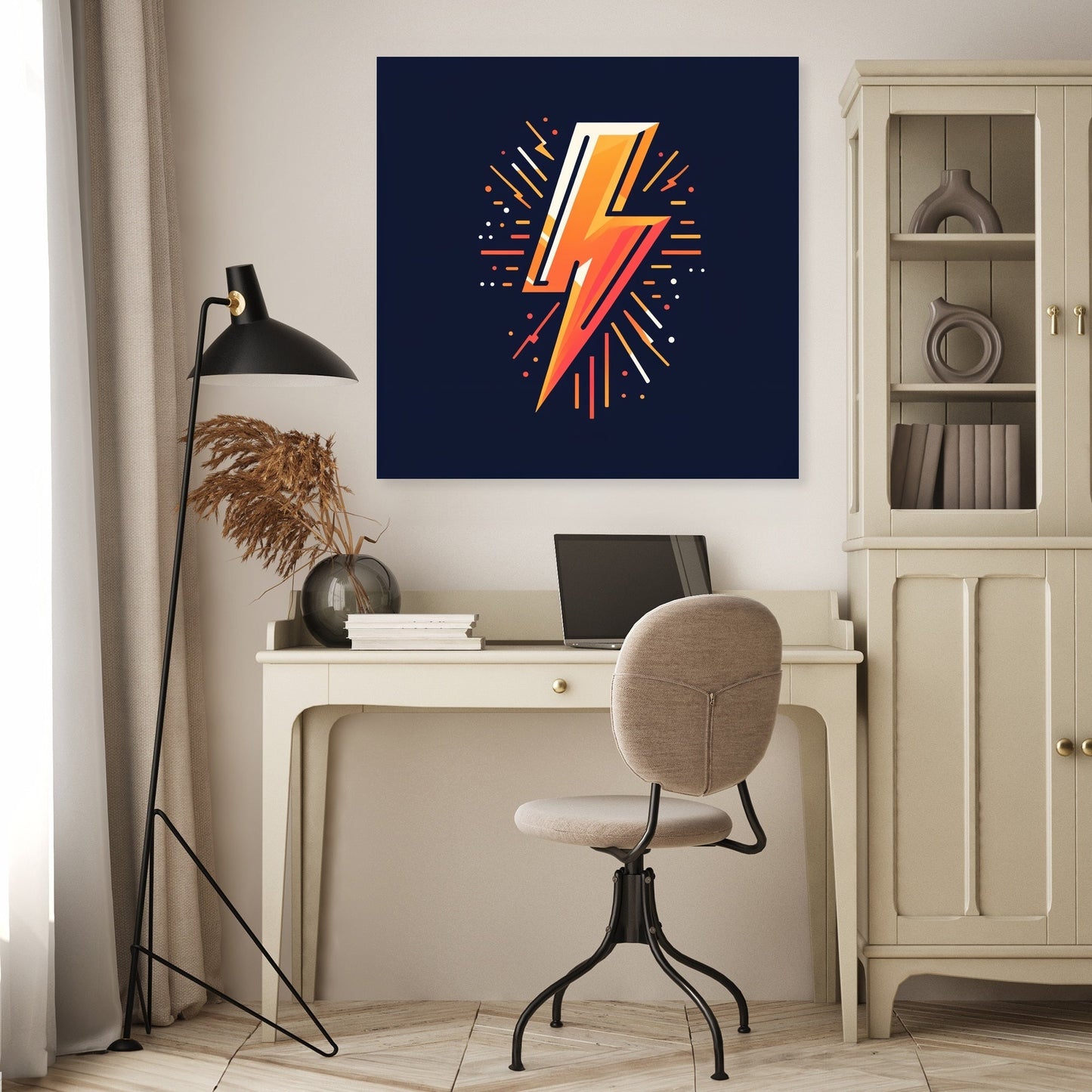 Electrifying Bolt Canvas