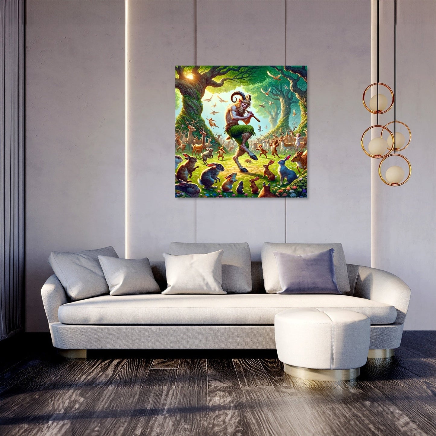 Forest Melody Satyr Canvas