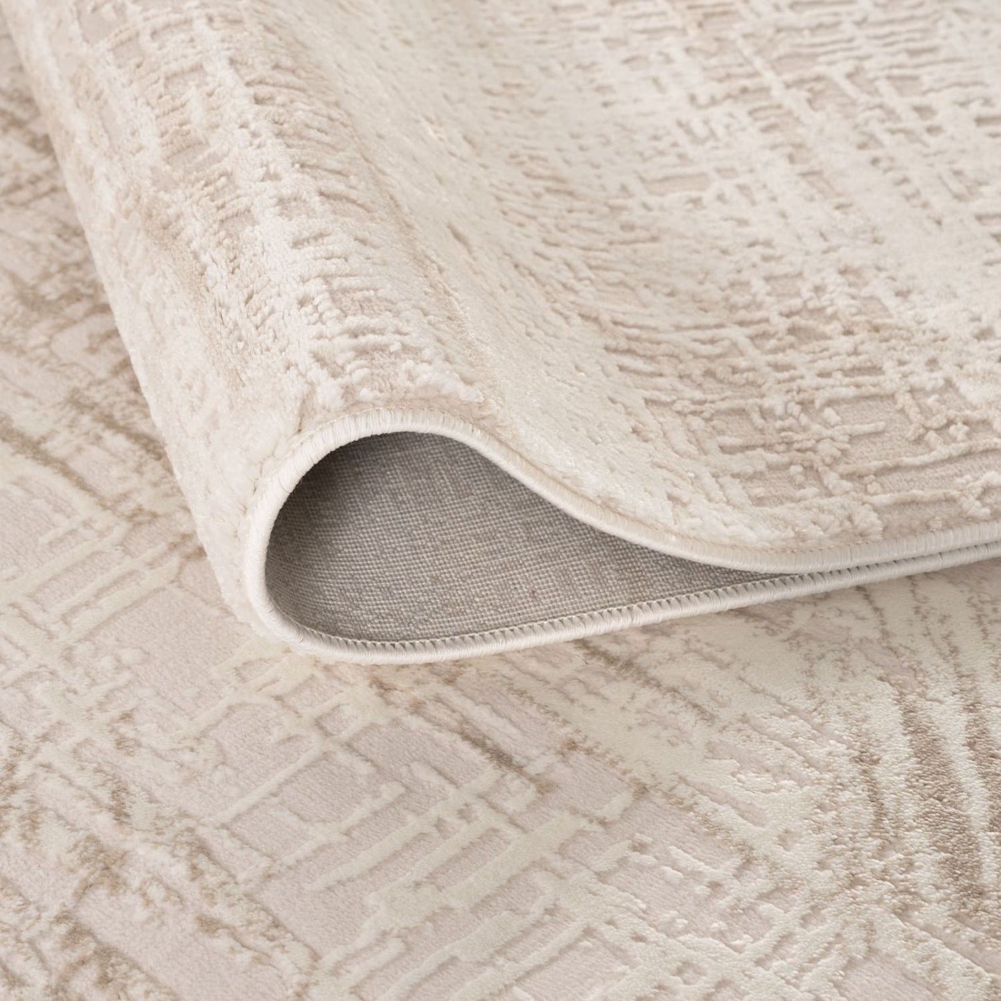 Carmel Cream-Beige Abstract Rug | 6030