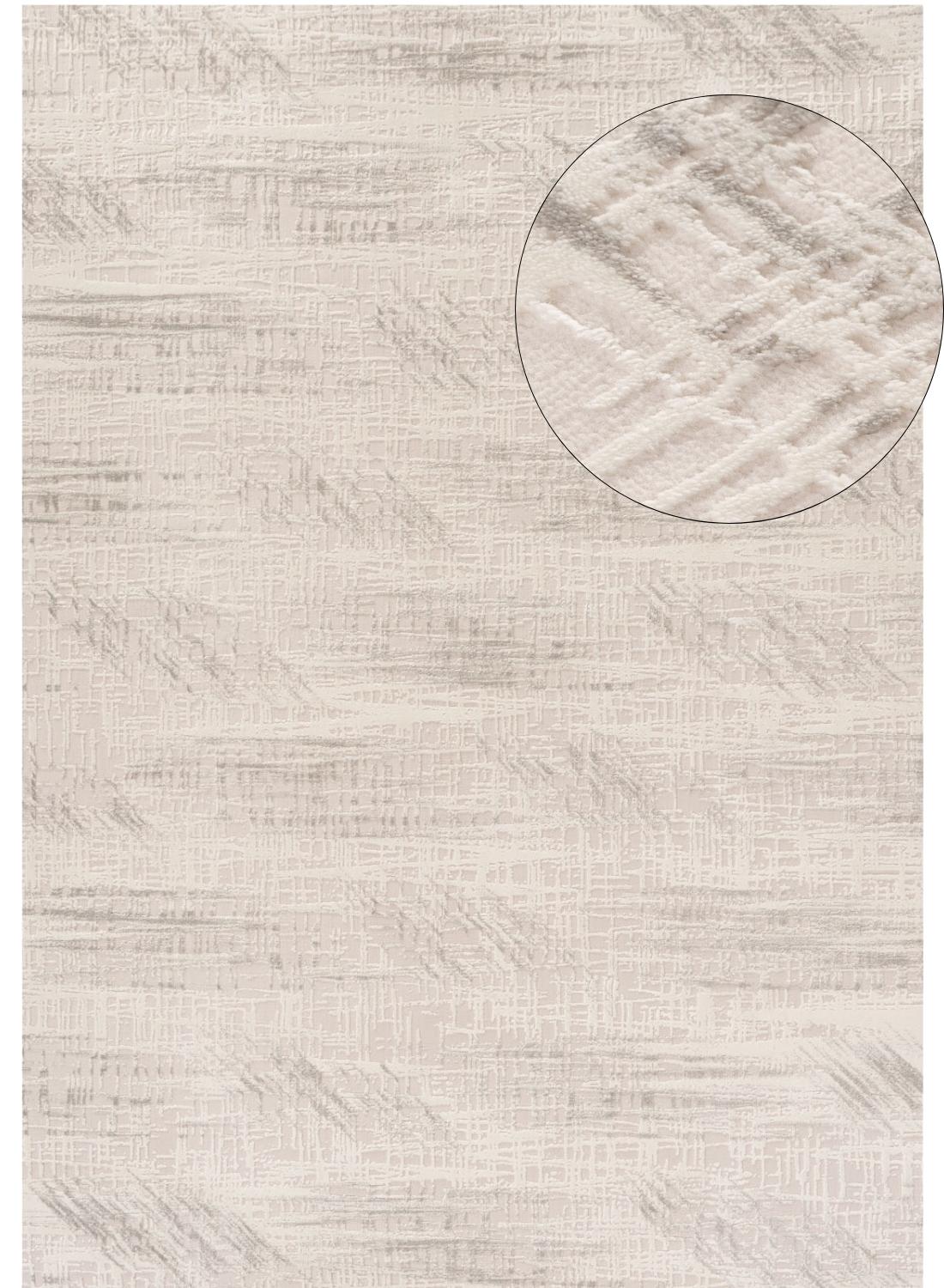 Carmel Cream-Grey Abstract Rug | 6030