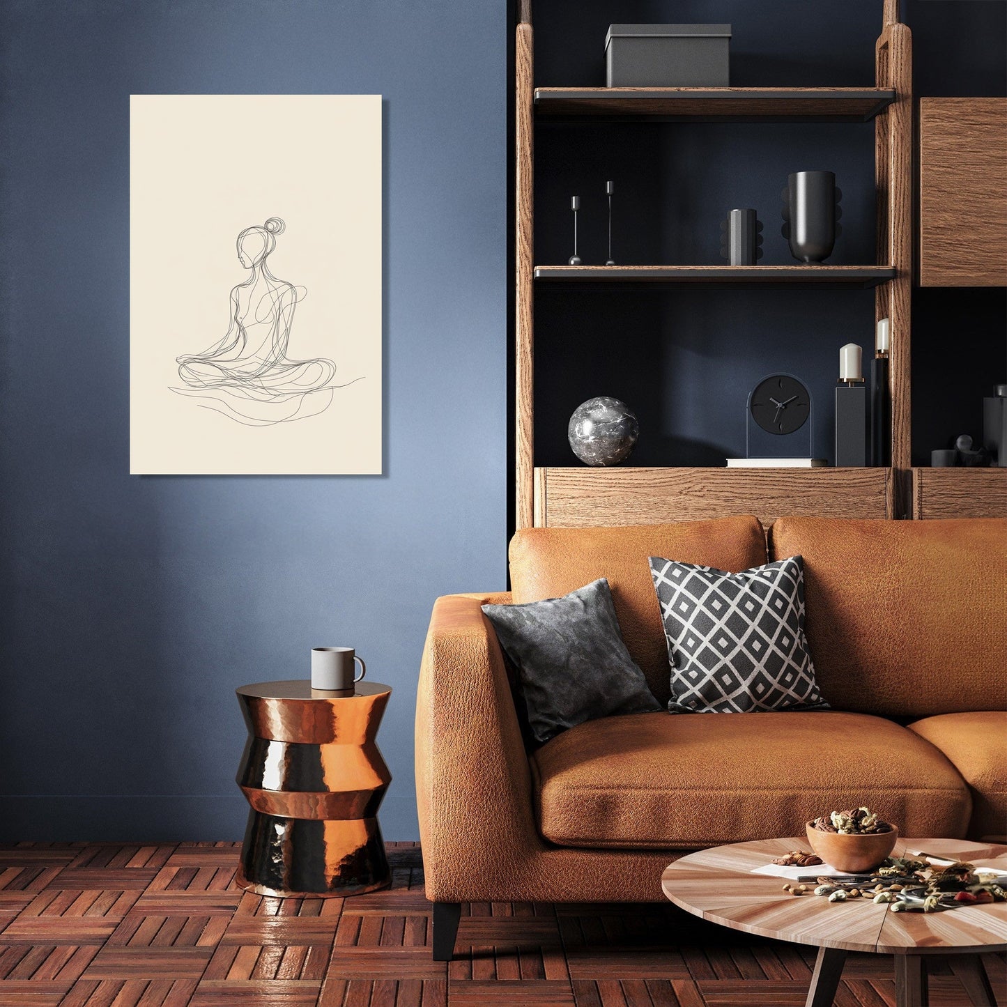 Meditating Figure Canvas