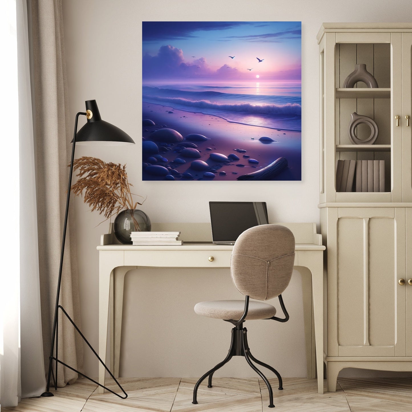 Dusk Beach Serenity Canvas