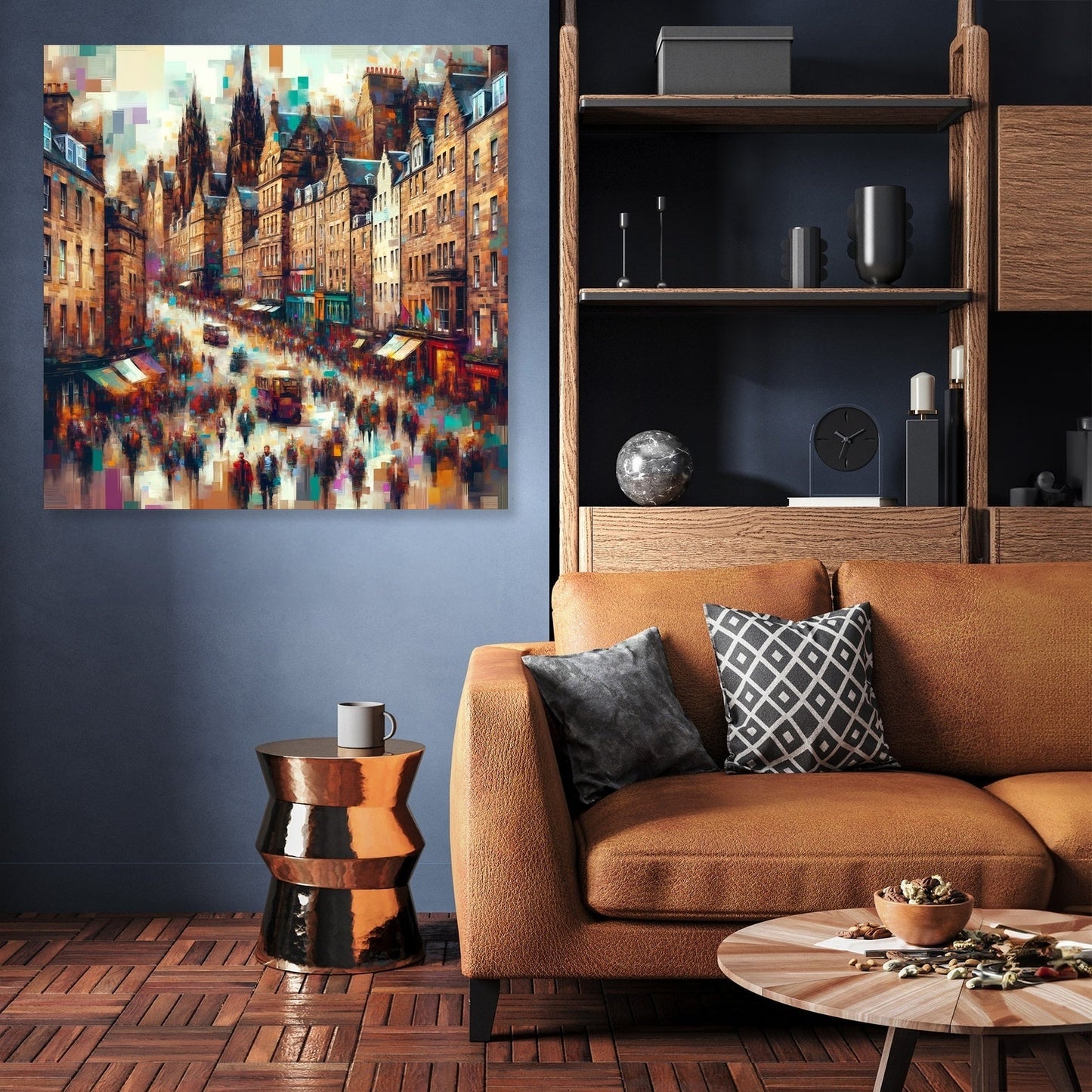 Edinburgh Royal Mile Abstract Essence Canvas