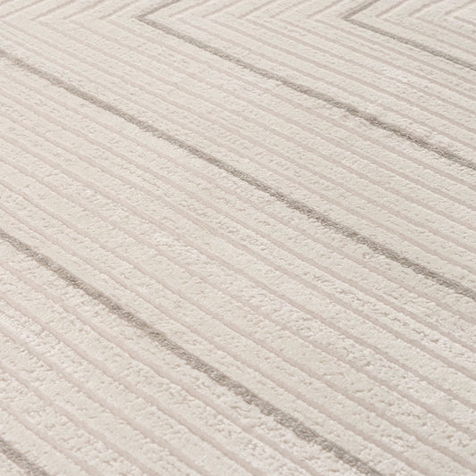 Carmel Cream-Grey Geometric Rug | 6040