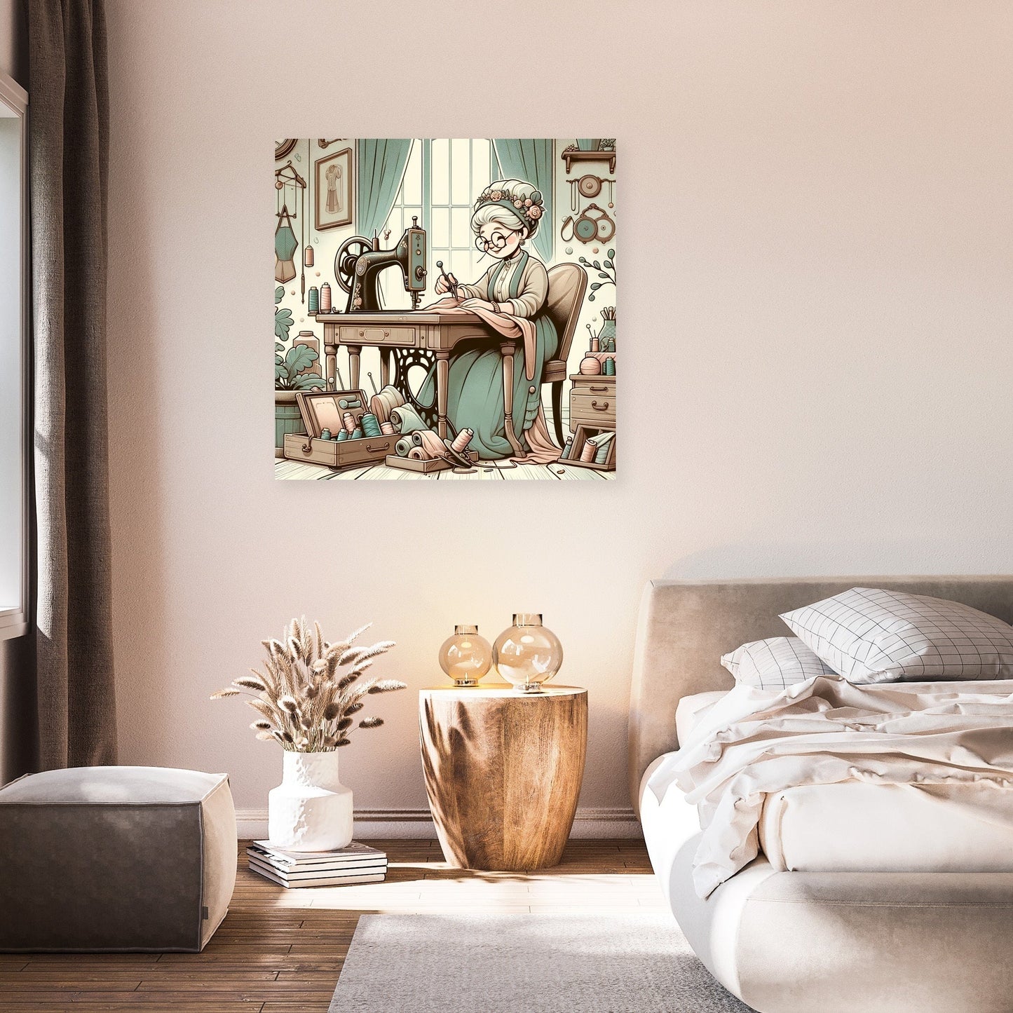 Charming Seamstress Canvas