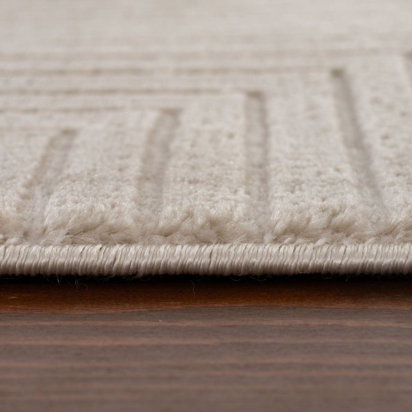 Carmel Beige-Cream Geometric Rug | 6050