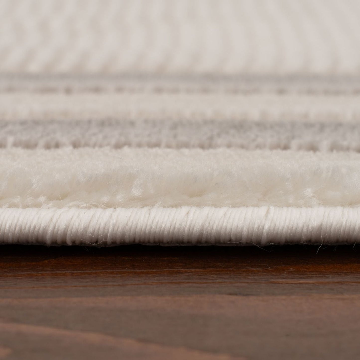 Carmel Cream-Grey Bordered Rug | 6060