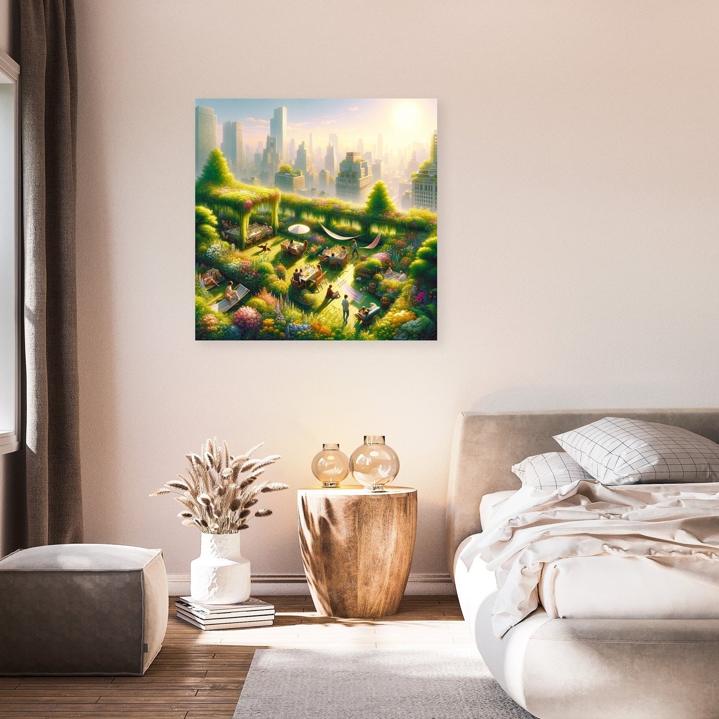 Summer Urban Oasis Canvas