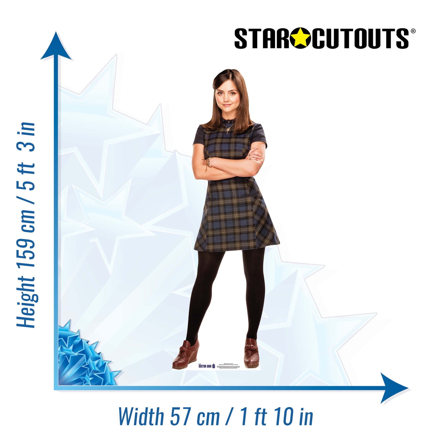 SC606 Clara Oswin Oswald Cardboard Cut Out Height 159cm