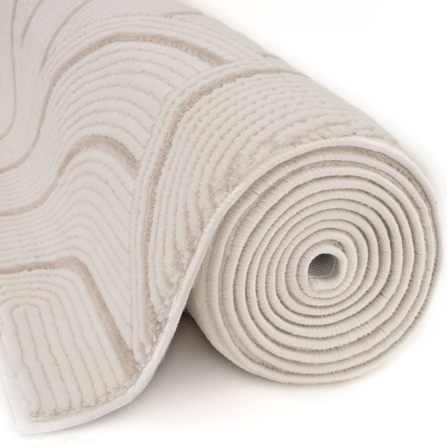 Carmel Cream-Beige Geometric Rug | 6070