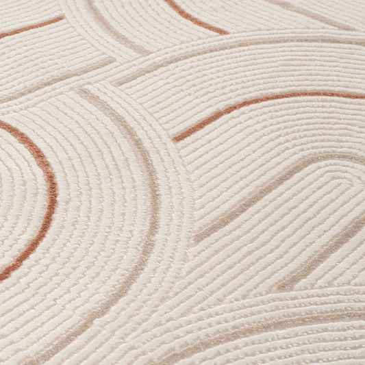 Carmel Cream-Terra Geometric Rug | 6070