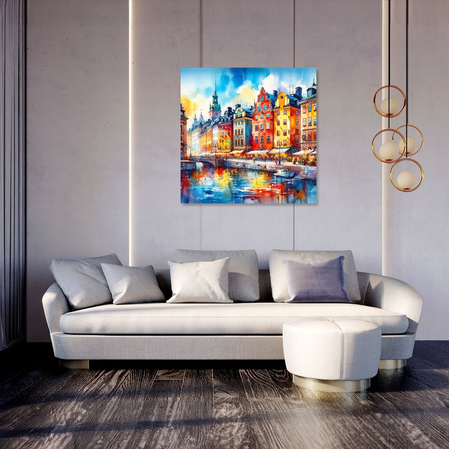 Stockholm Historic Hues Canvas