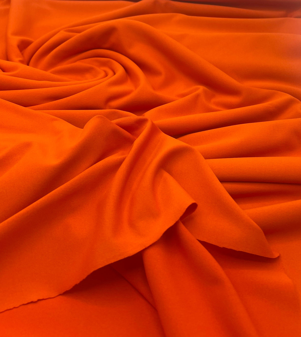 Orange Stretch Jersey 220GSM 4 Way Stretch Fabric