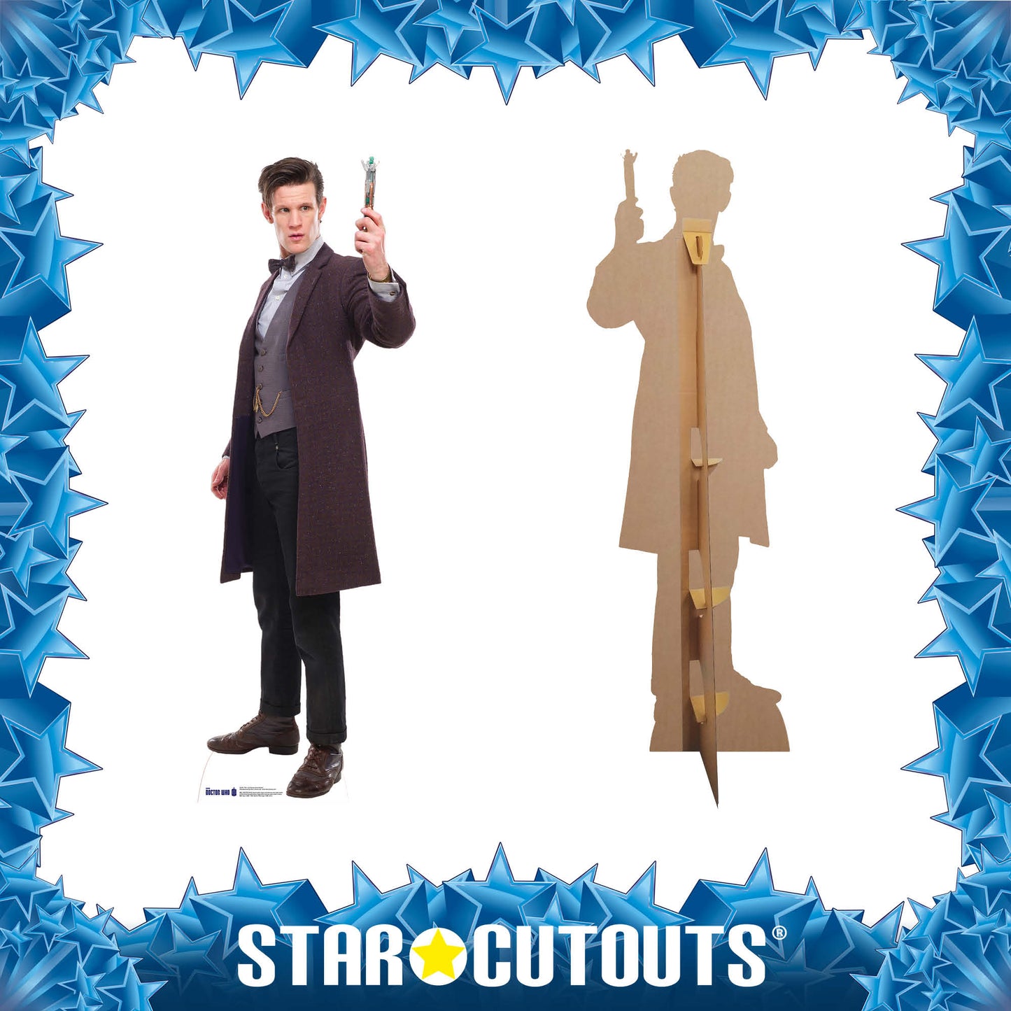 SC607 The 11th Doctor 2013 Screwdriver Matt Smith Cardboard Cut Out Height 180cmDoctor Who Cardboard Cutouts | Life Size Characters UK
