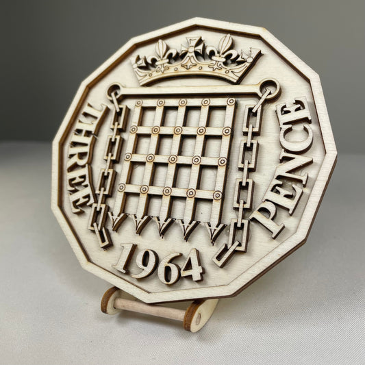 Three Pence Coaster - Handmade Tableware by Curious Rabbit ®