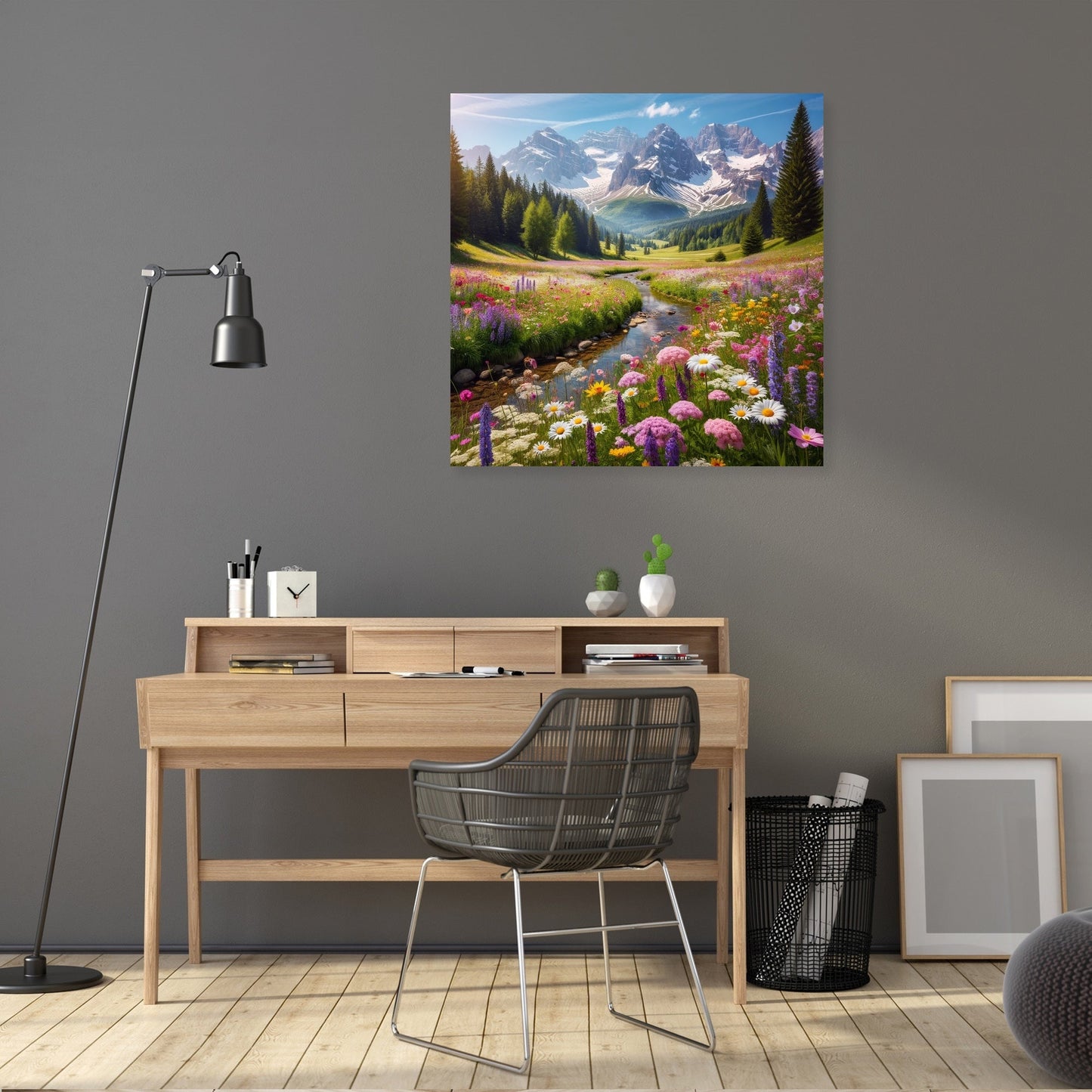 Alpine Meadow Bloom Canvas