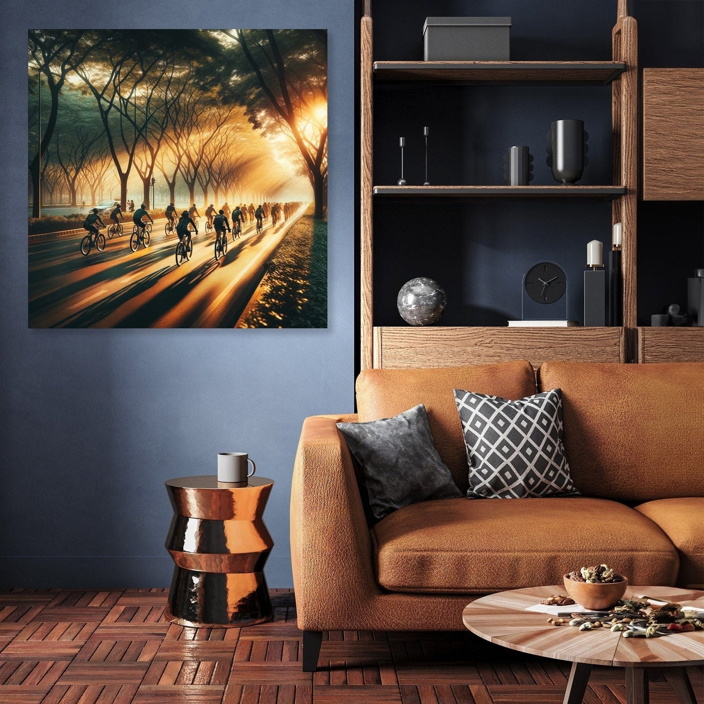 Golden Hour Cycle Summer Canvas