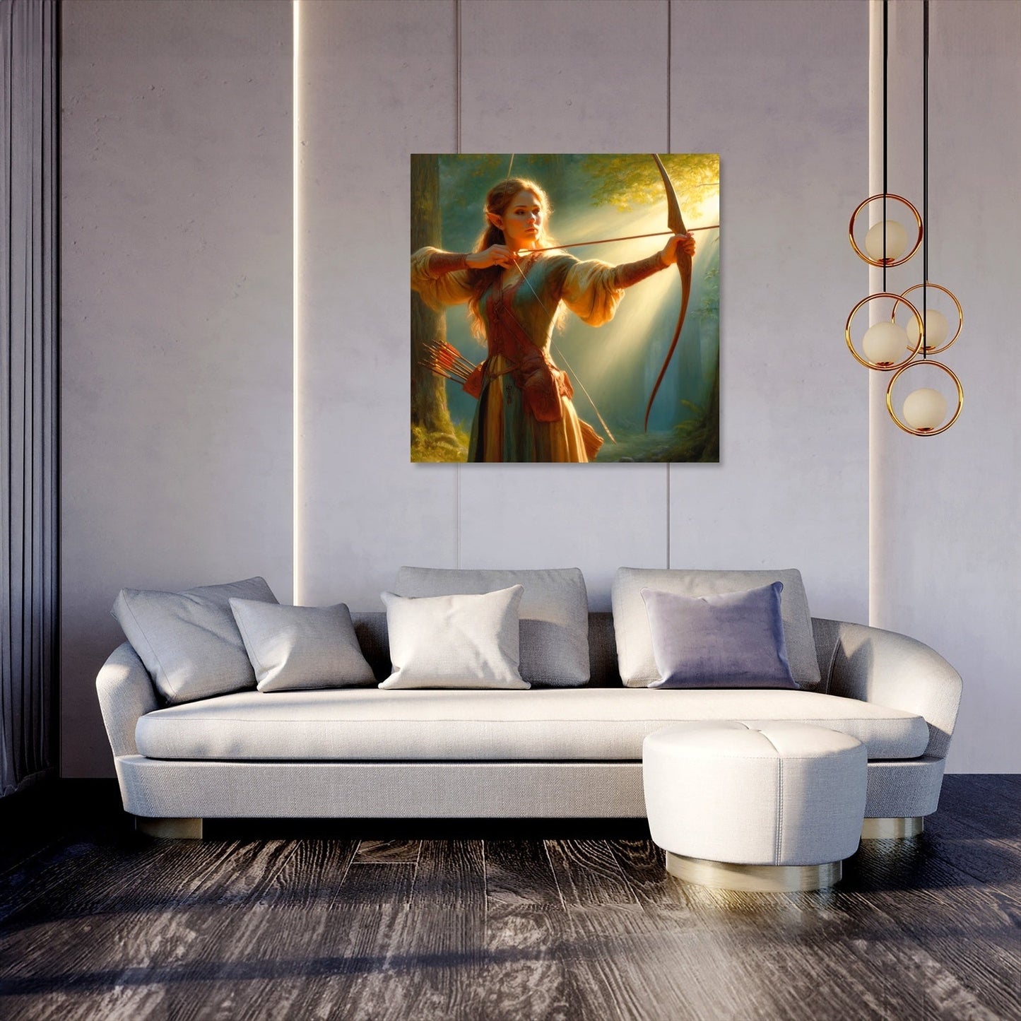 Forest Archer Elf Canvas