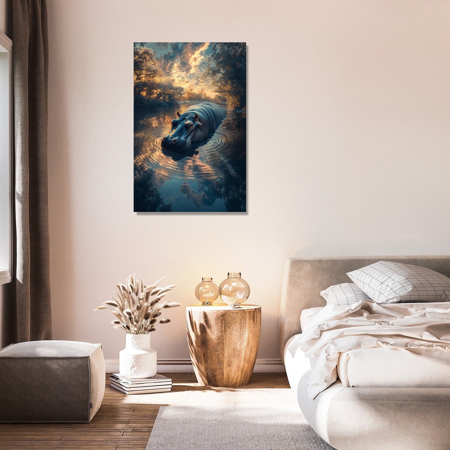 Hippo’s Dream Afloat Canvas