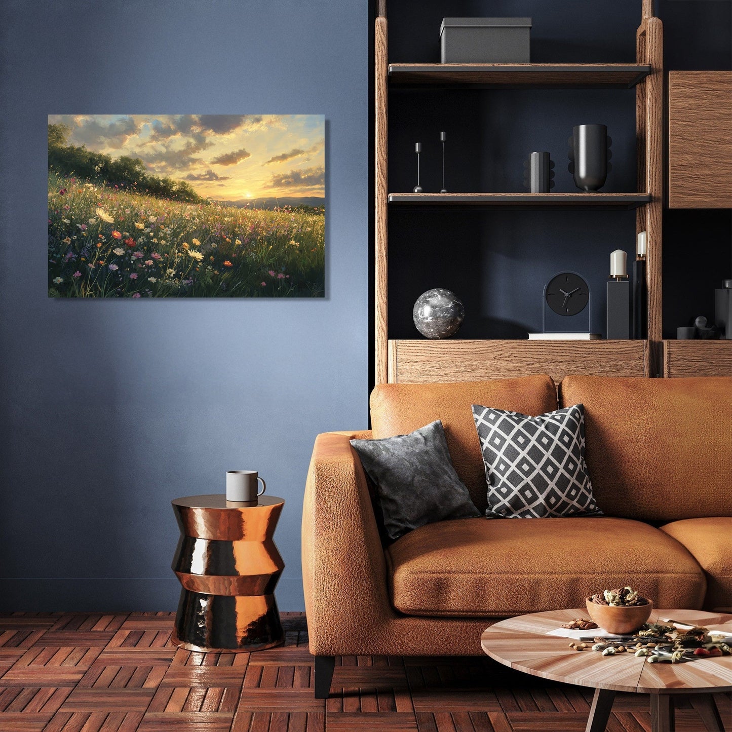 Sunset Meadow Mystique Canvas