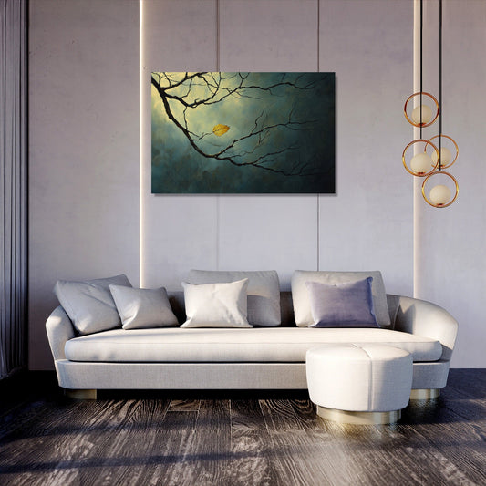 Solitary Leaf Canvas
