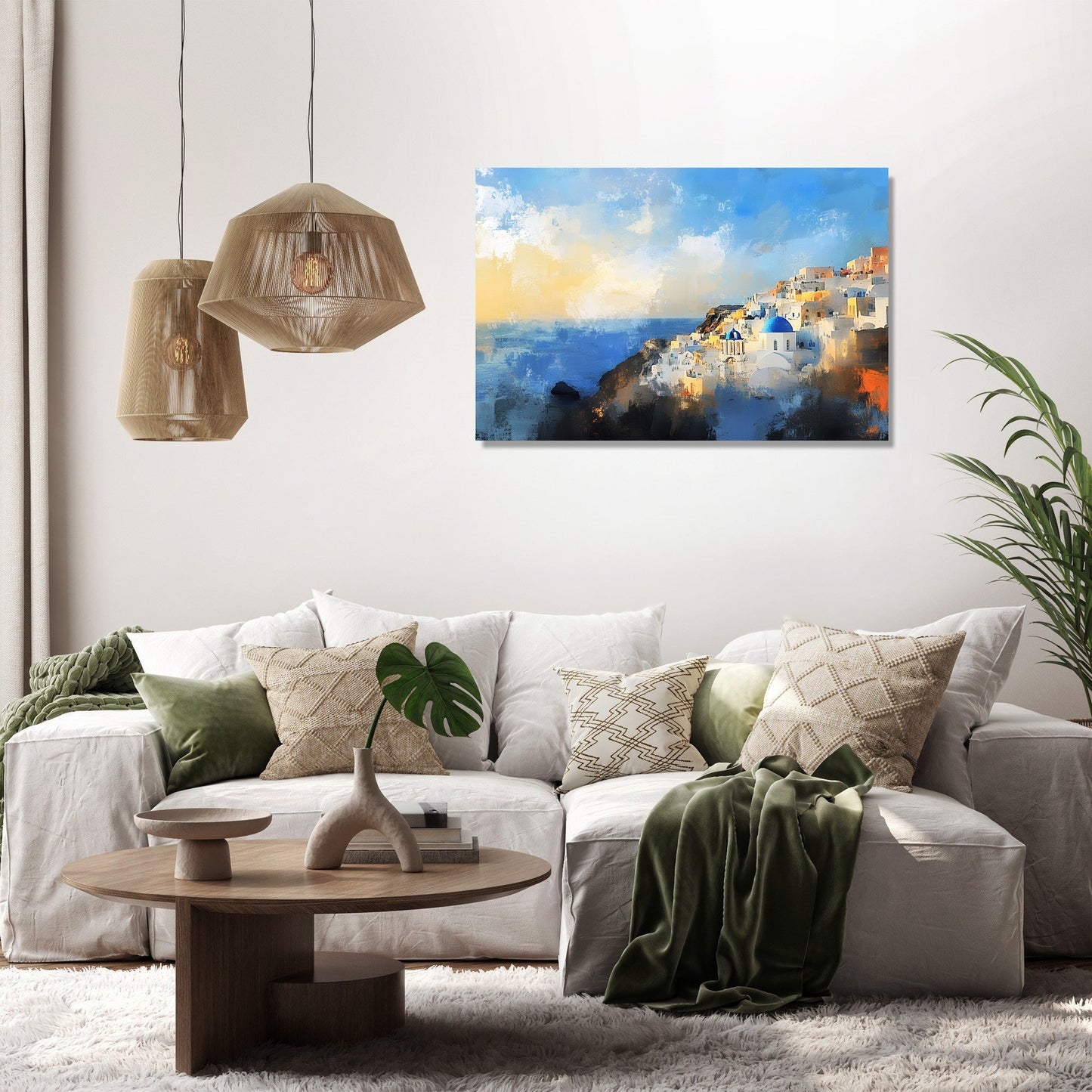 Oia Sunrise Canvas