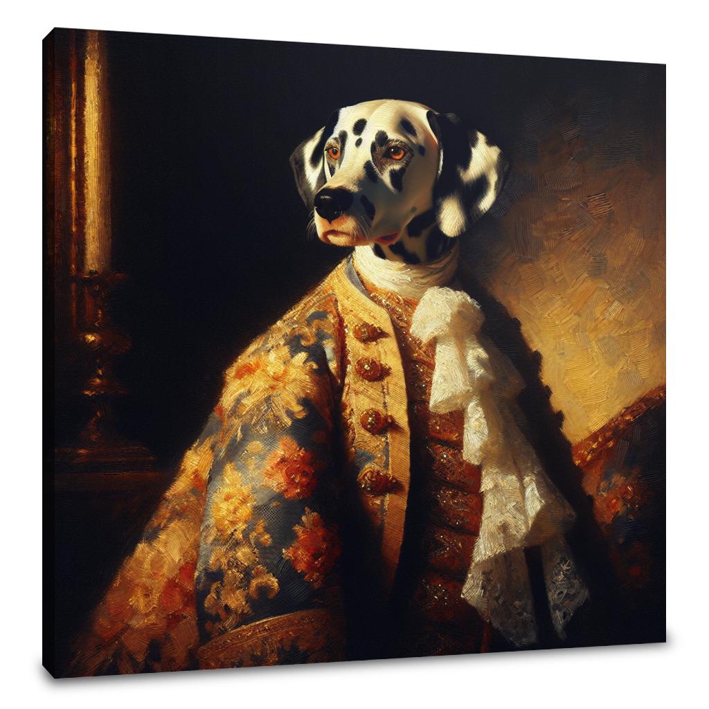 Dalmatian Royalty Golden Hour Canvas