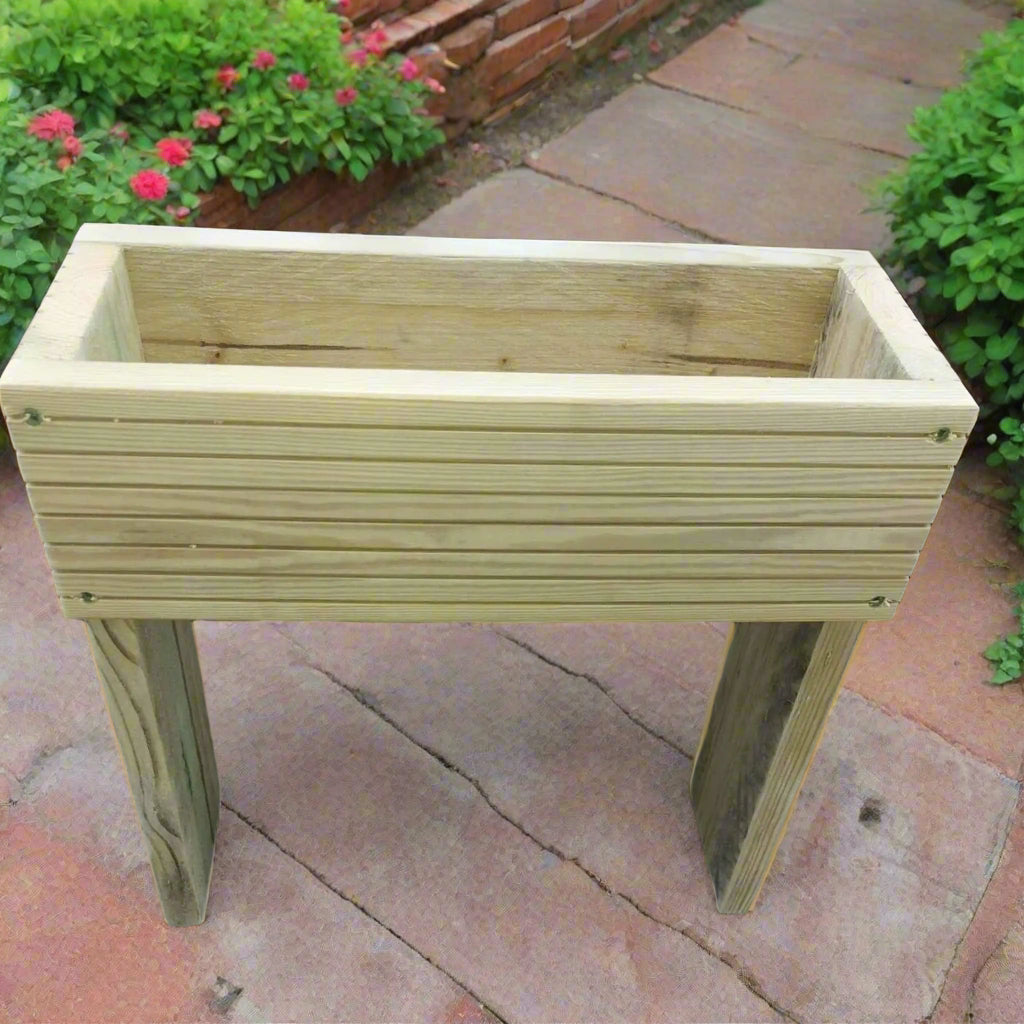 60cm high Raised wooden decking planters
