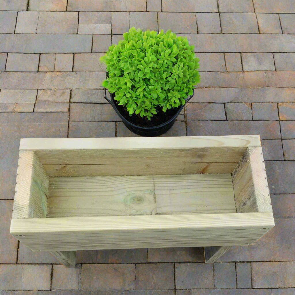 60cm high Raised wooden decking planters