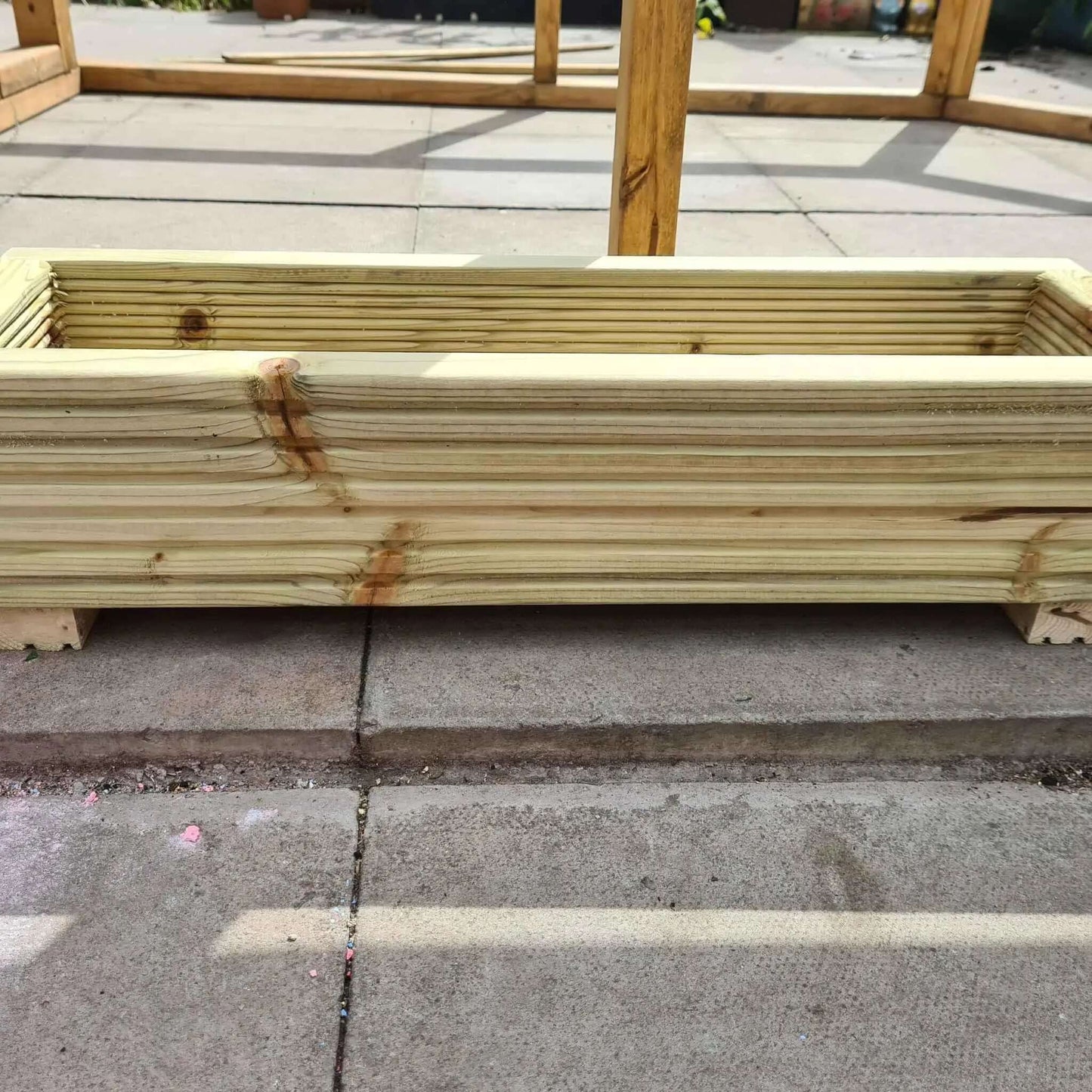 60cm long Wooden Decking Garden Planter