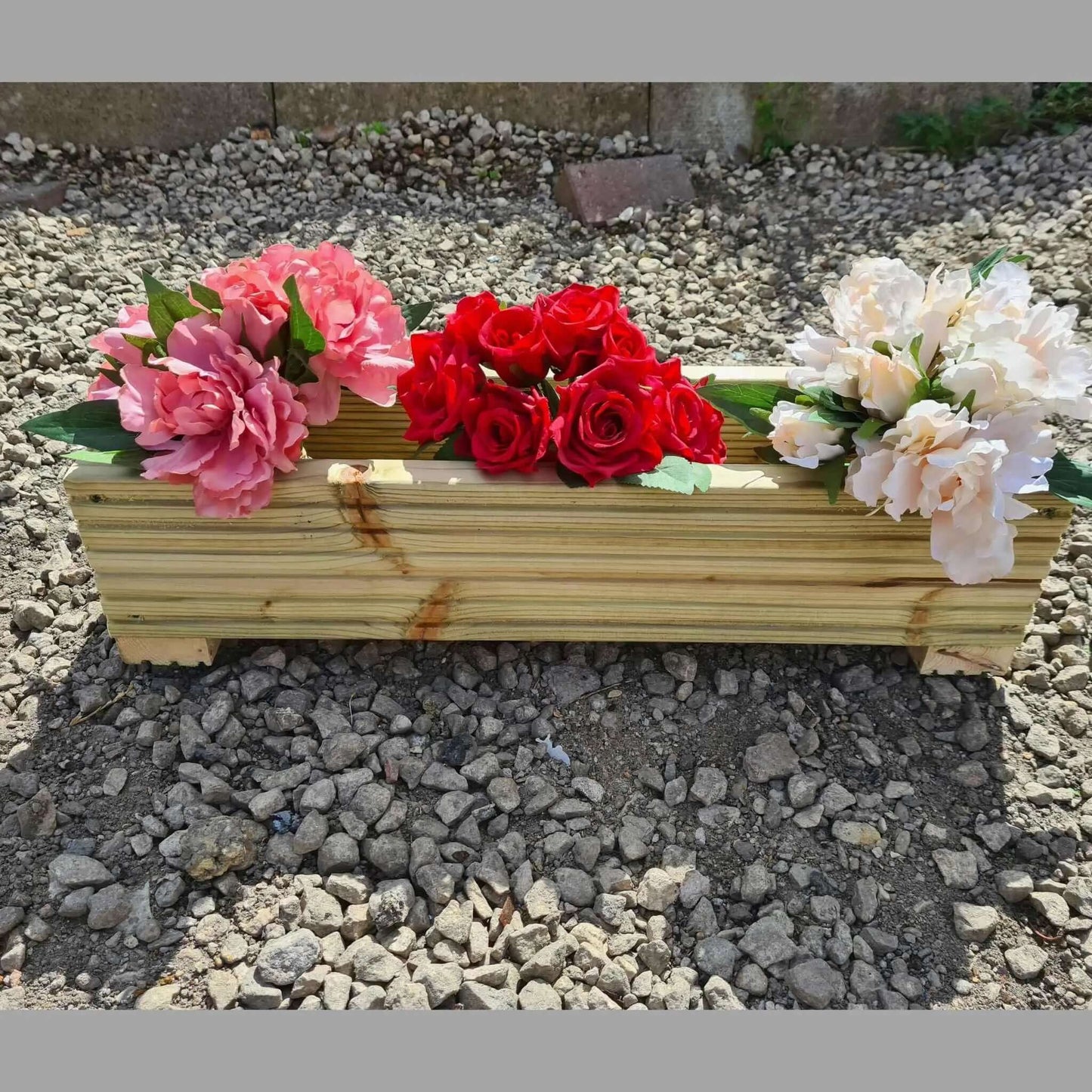 60cm long Wooden Decking Garden Planter