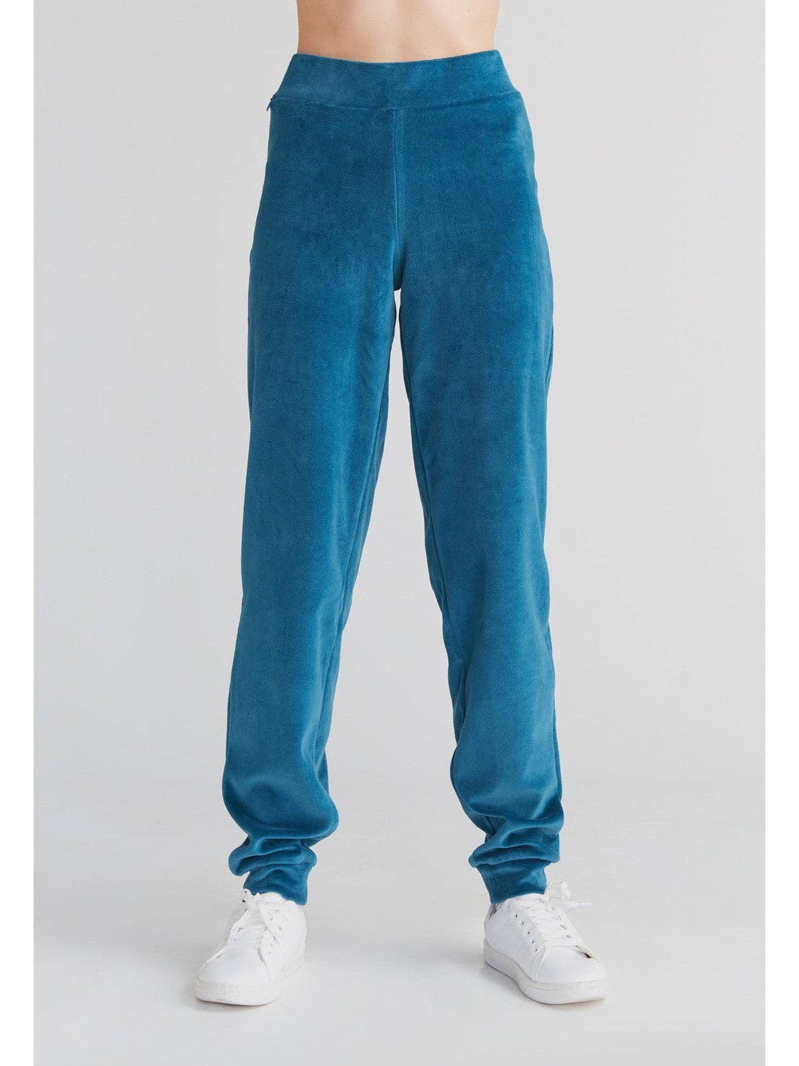 Organic Soft Fleece Cuffed Sweatpants: Womens