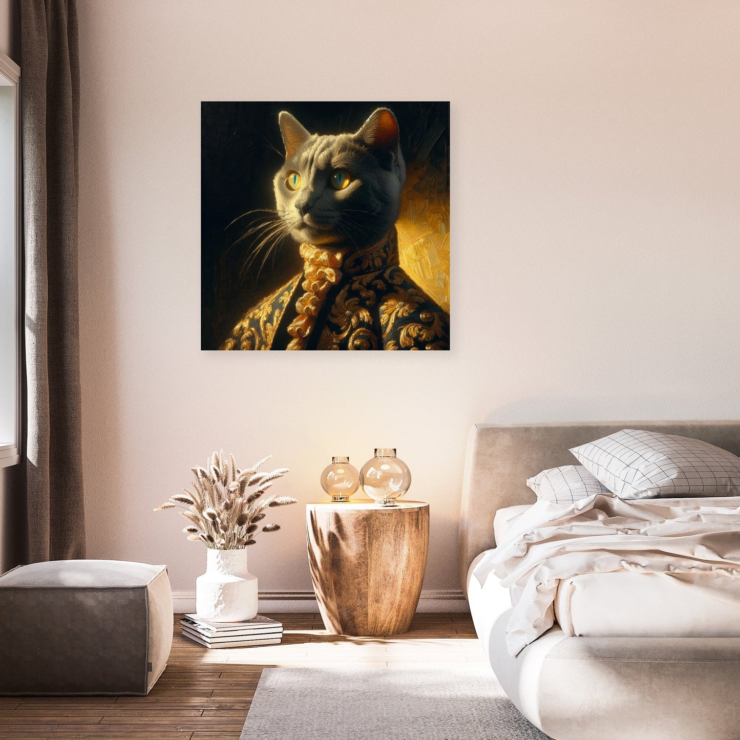 Regal Russian Blue Royalty Canvas