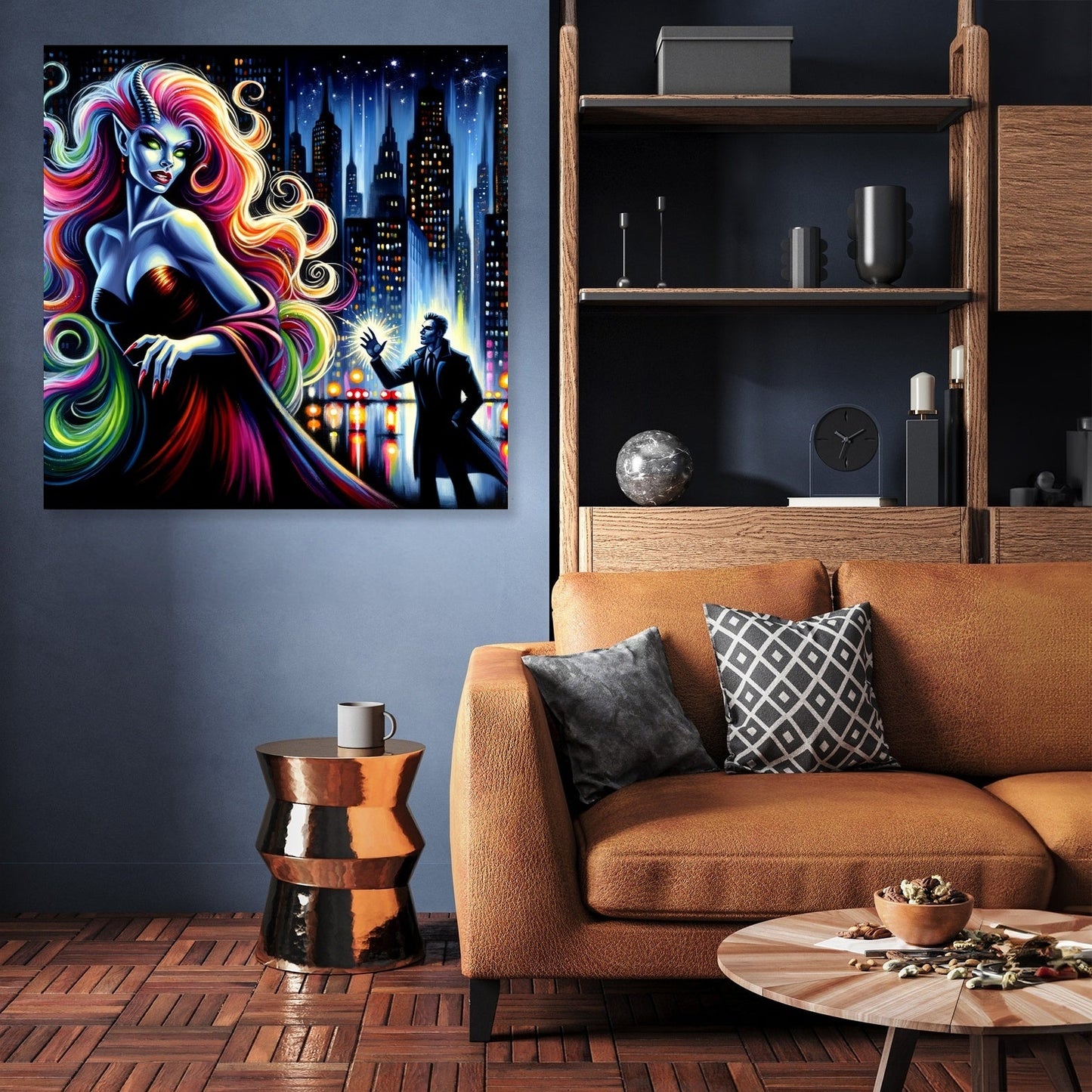 City Temptress Succubus Canvas