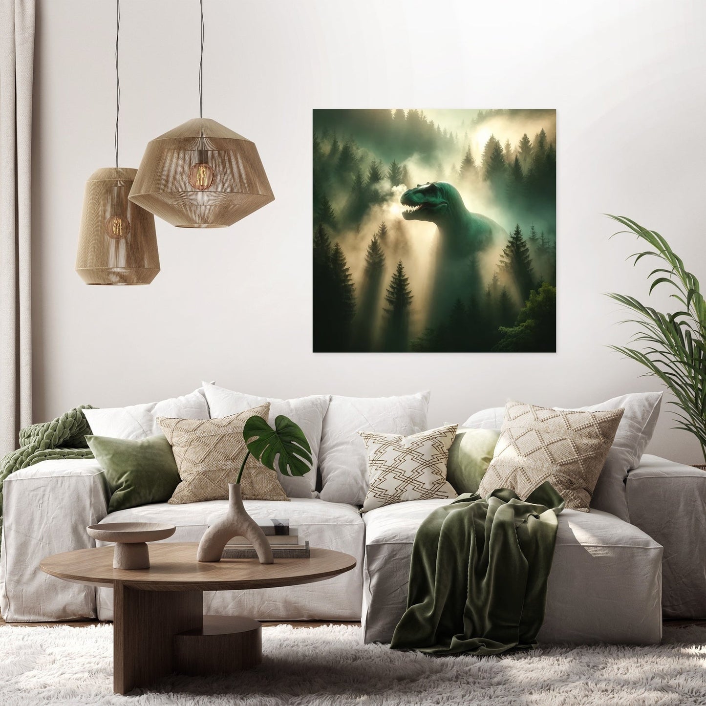Misty Dawn T. Rex Canvas