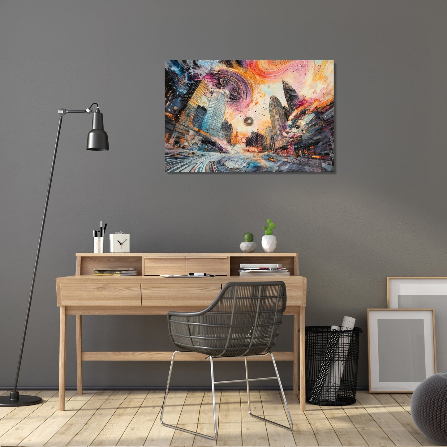 Neon Harmony Canvas