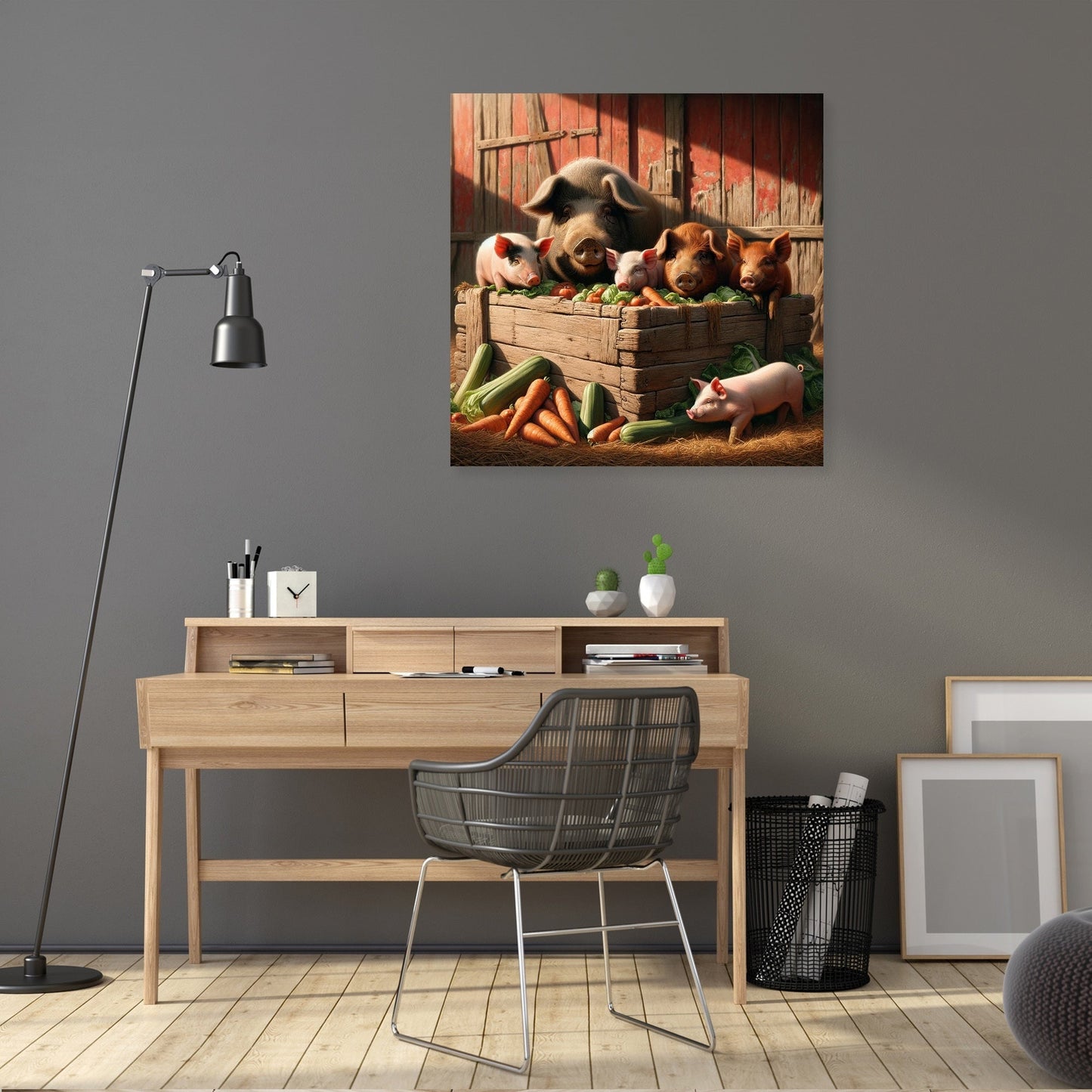 Farmyard Gathering Canvas