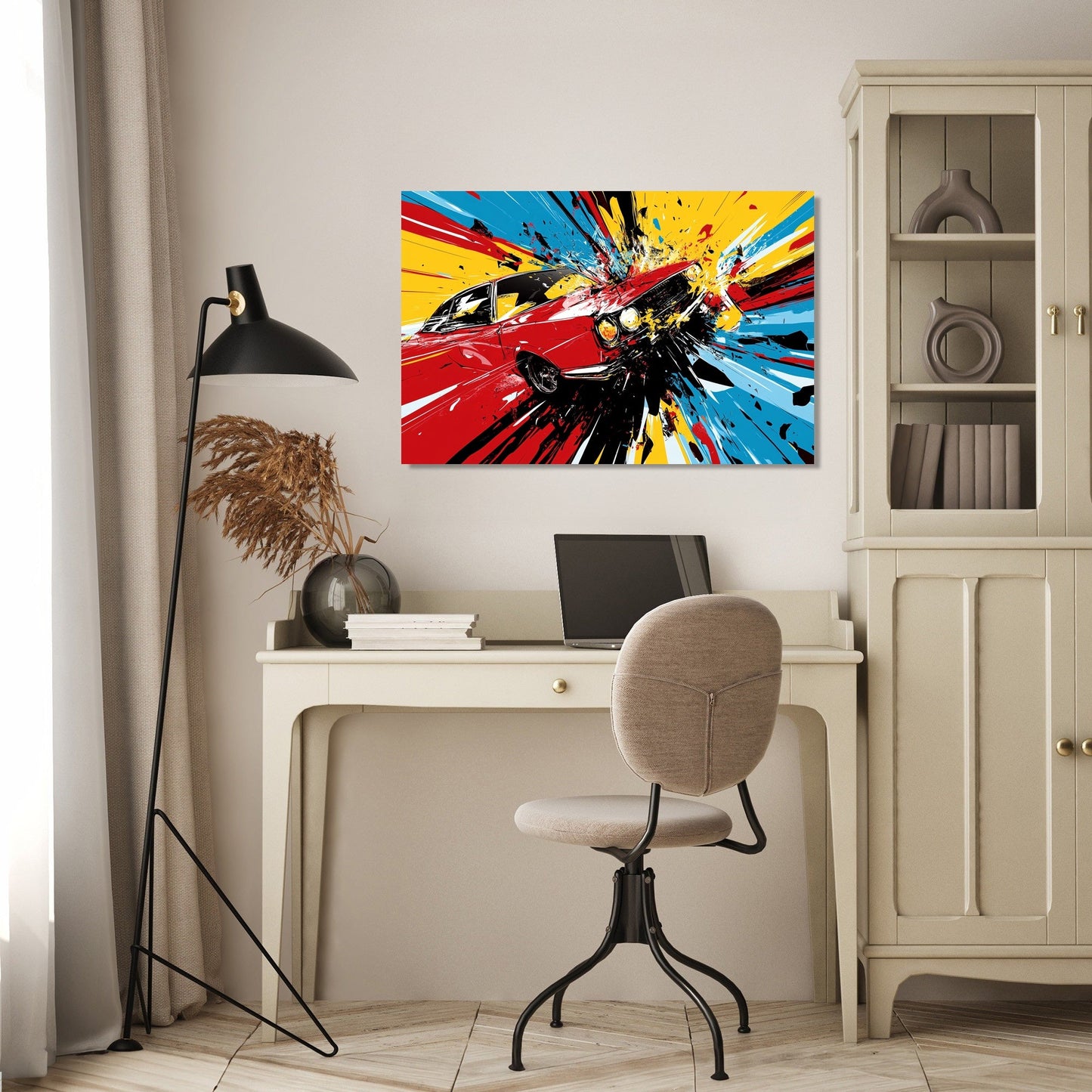 Crash Bang Car Canvas