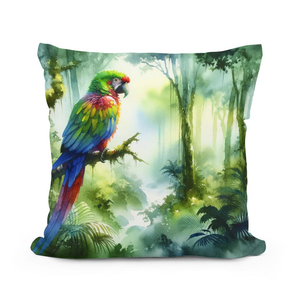 Rainforest Reverie Cotton Cushion