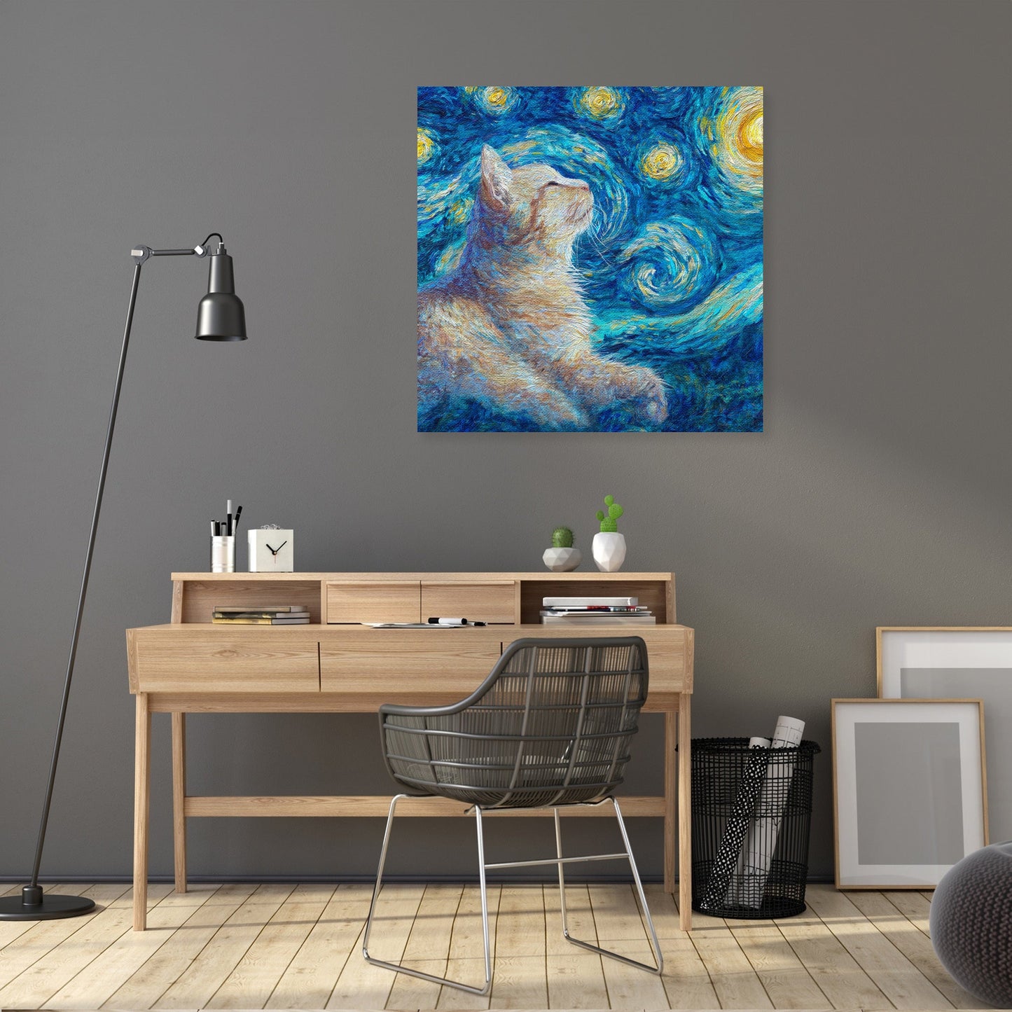 Starry Cat Canvas