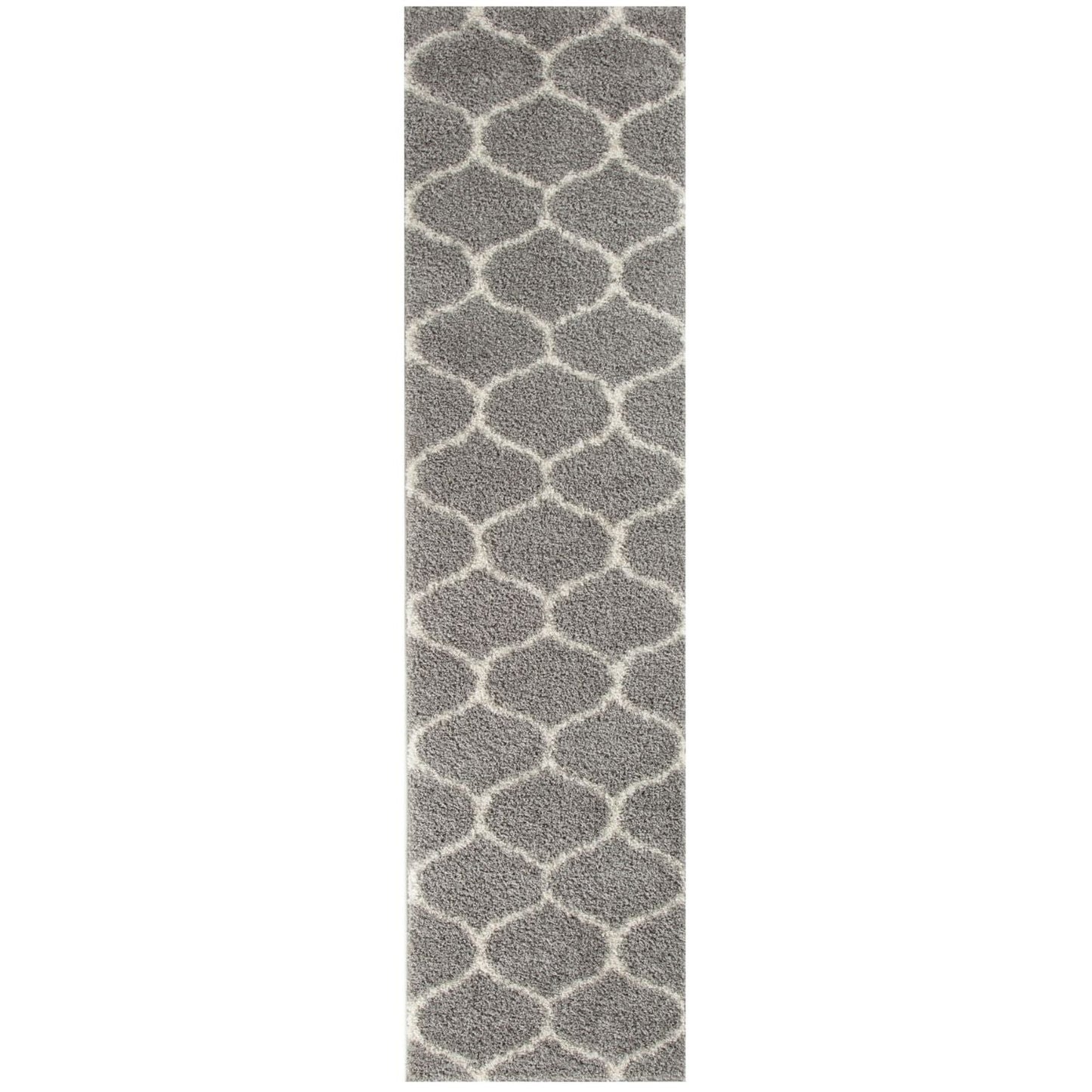 Moroccan Grey Shaggy Rug | 610