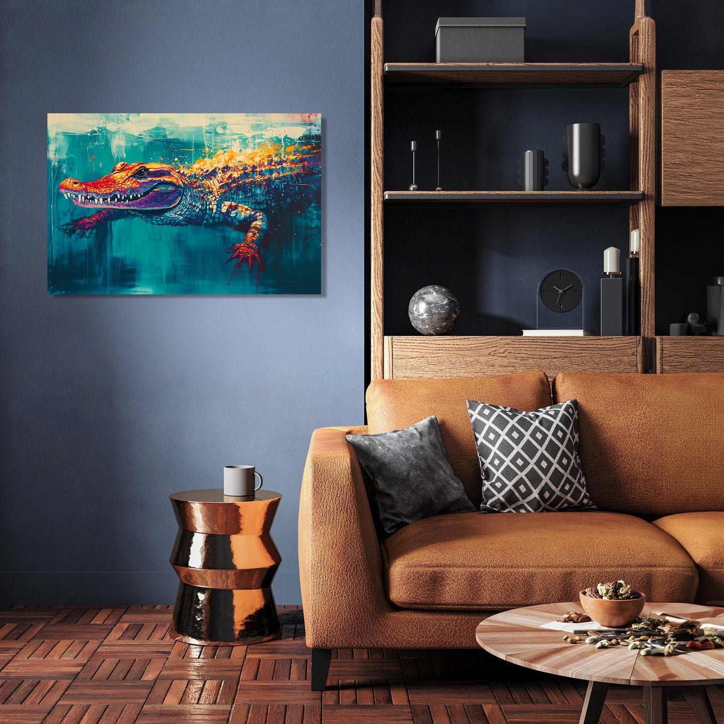 Crocodile Jungle Canvas