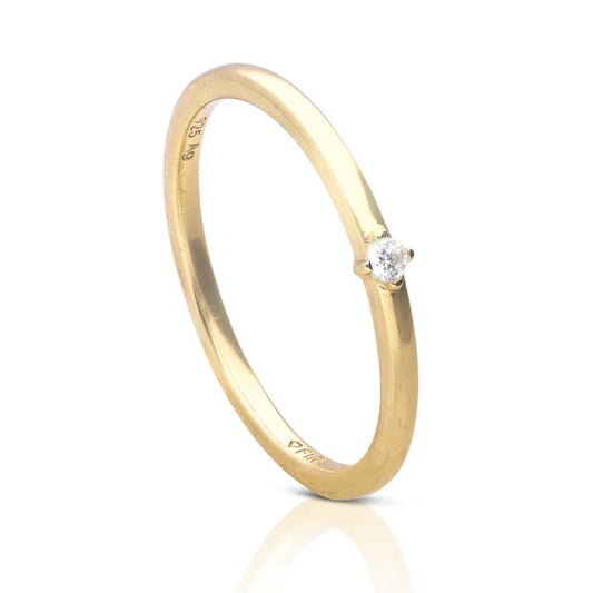 Diamonfire Small Solitaire Zirconia Ring