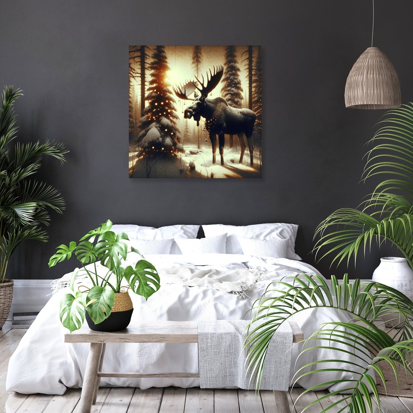 Festive Forest Majesty Canvas