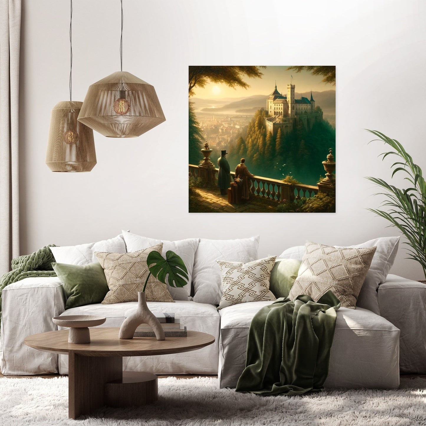 Morning Majesty at Ljubljana Castle Canvas