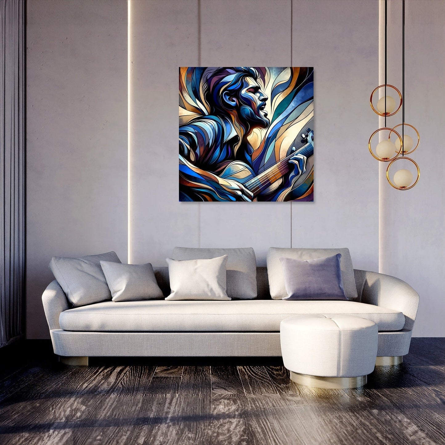 Passionate Guitarist Canvas