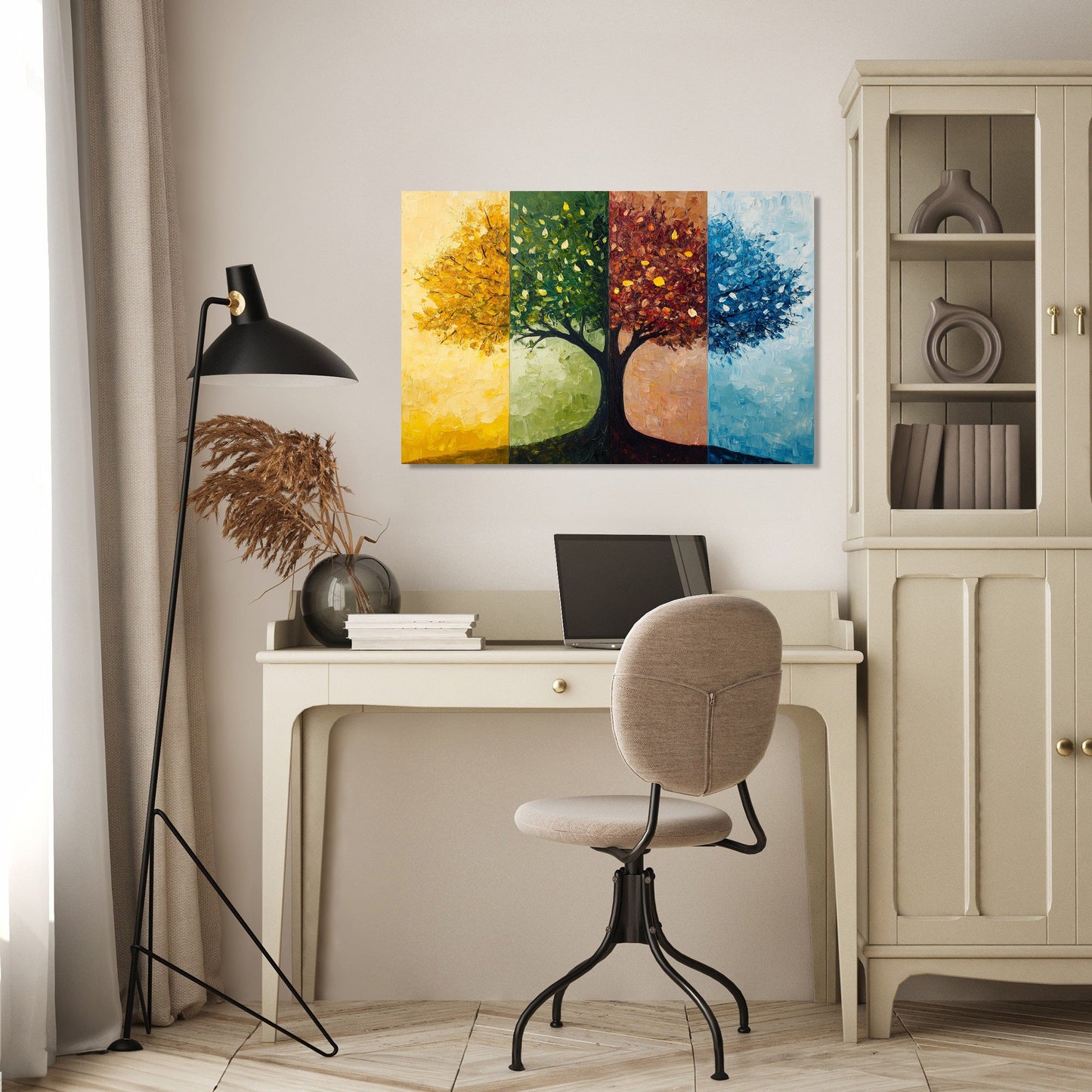 Seasonal Tree Symphony Canvas
