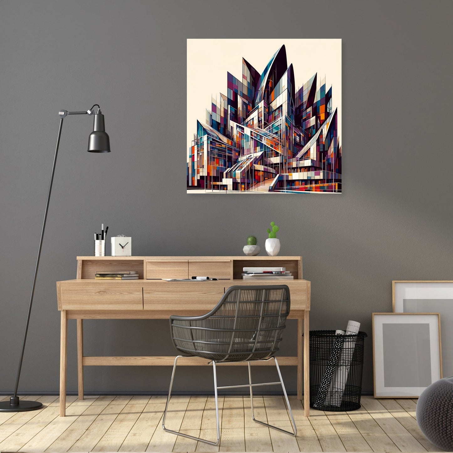 Edinburgh Scottish Parliament Abstract Vision Canvas