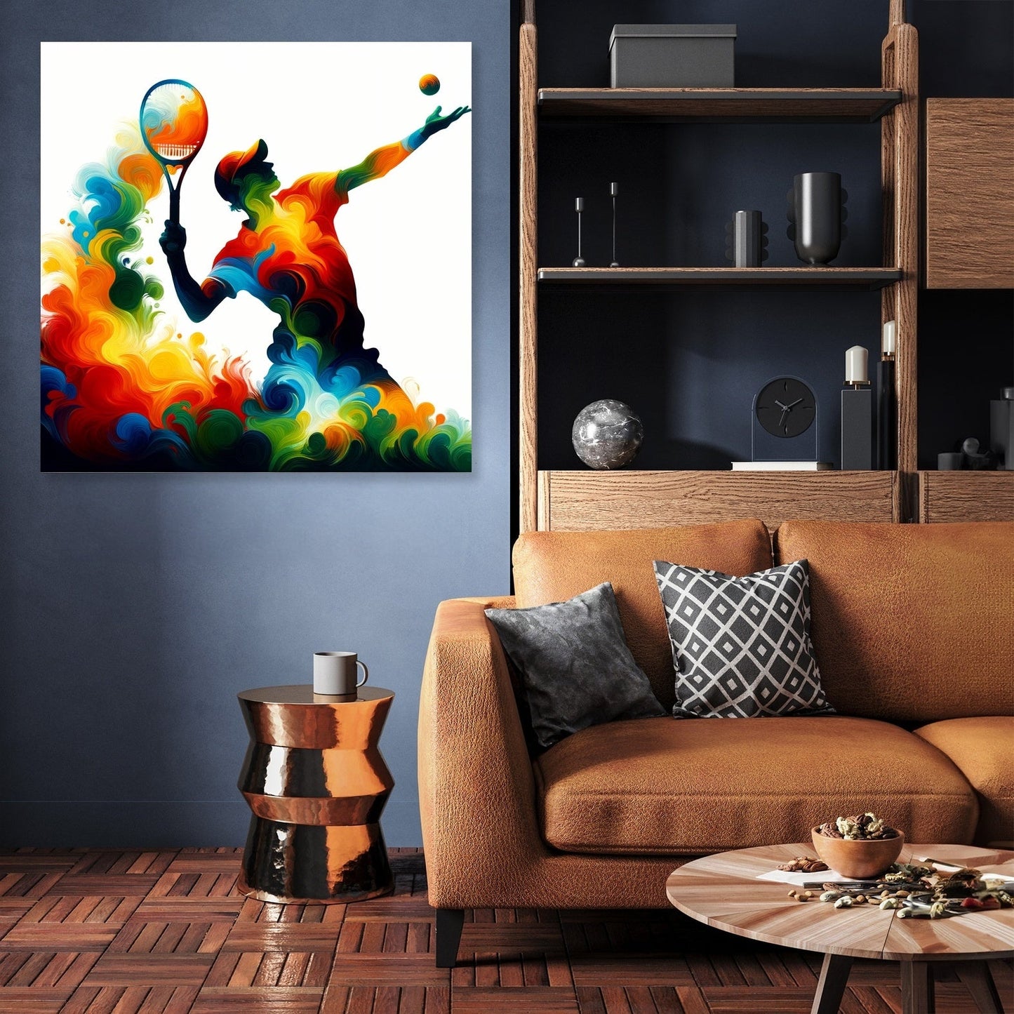 Serve and Swirl Canvas